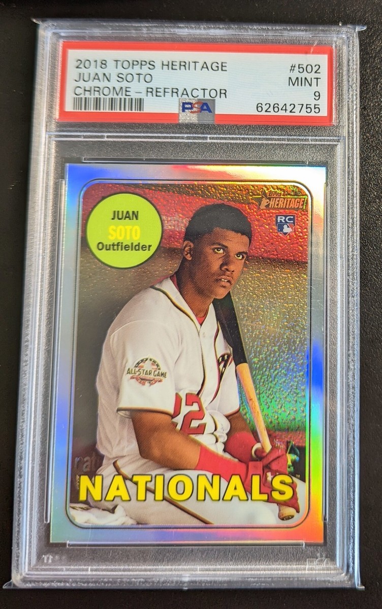 2018 Topps Heritage Chrome Refractor #502 Juan Soto RC