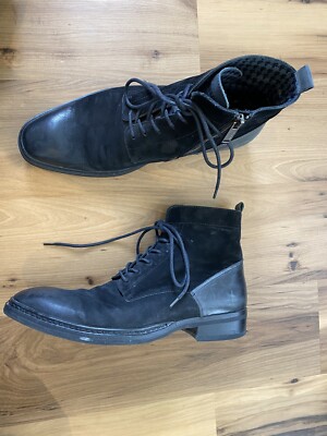 karl lagerfeld Paris mens boots Black Size 8 Lace Up