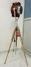 Nautical Hollywood Industrial Spotlight Floor Lamp Tripod Stand Home Decor