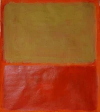 Mark R0THK0 Signed Abstract Expressionist Oil Painting On Canvas - American Art