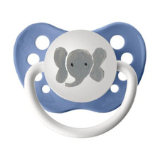 Elephant Baby Pacifier - Ulubulu - Blue Binky - 0-18 months- Boys- Jungle Safari