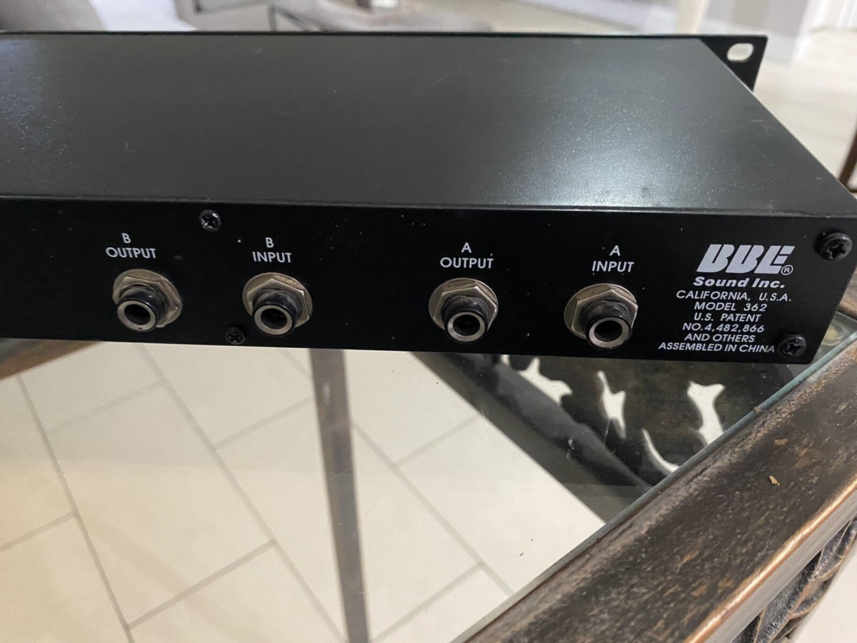 BBE 362 Sonic Maximizer Rack Mountable Sound Processor | eBay