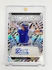1/1 PLATINUM 2022 LEAF METAL Baseball 1st ROUND GEMS Kevin Parada NEW YORK METS