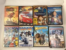 9 Movies DVD ~ Ratatouille Cars Lion King Pocahontas happy Feet Robots madasgasc
