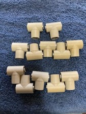 BNC Male to 2 BNC Female T Adapter Connector Coaxial Cable Splitter