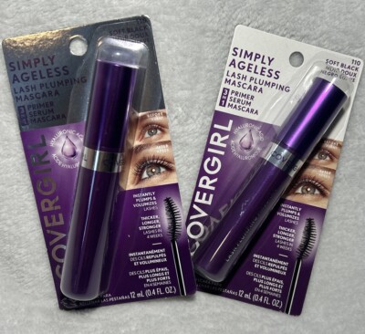 (Lot Of 2) Covergirl Simply Ageless Lash Plumping Mascara - 110 Soft Black
