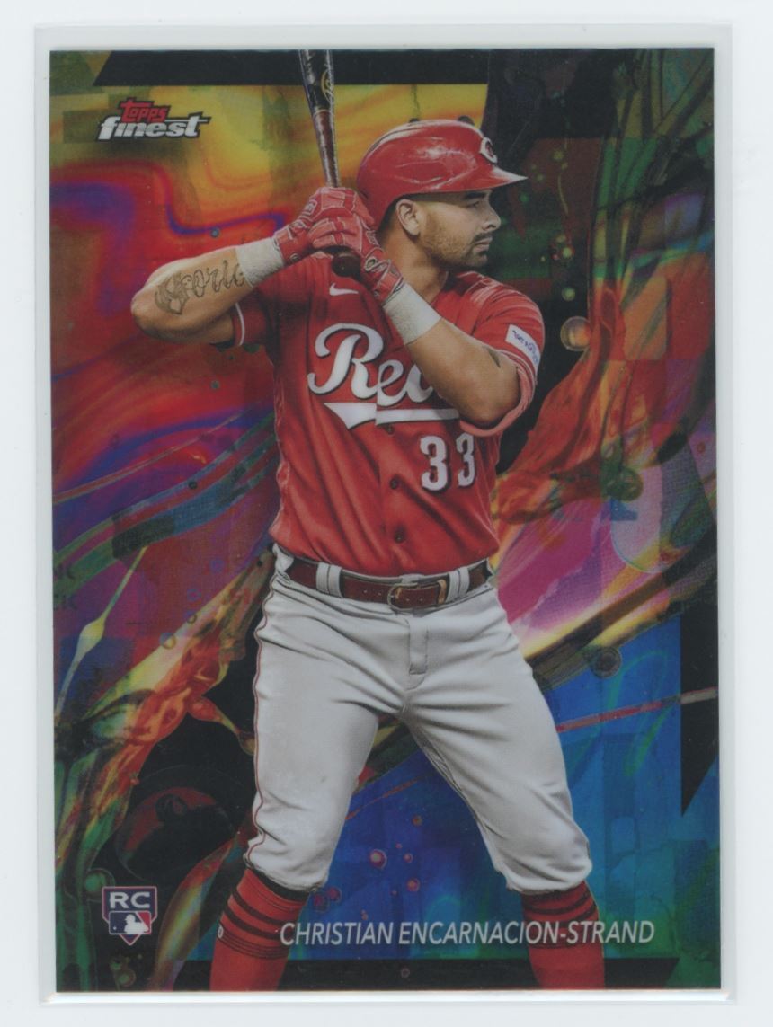2024 Topps Finest Oil Spill Christian Encarnacion Rookie Cincinnati Reds #4