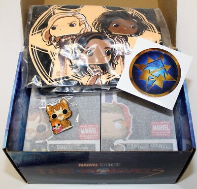 Marvel Collector Corps THE MARVELS Captain Marvel Goose 1265 1266 Box Size Large