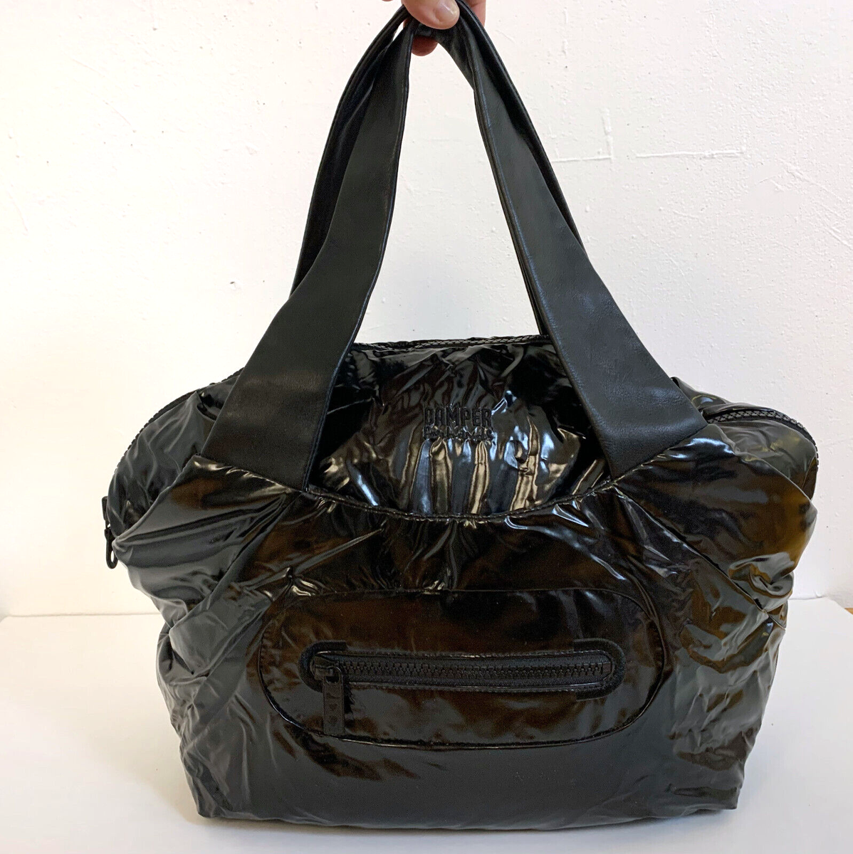 RARE Vintage Camper for Hands Tokyo Glossy Sport Tote Shoulder Zip