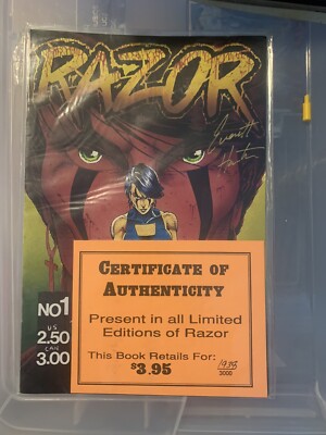Razor #1  1st Printing Fathom Press 1992 Signed By Everette Hartsoe 1938/3000