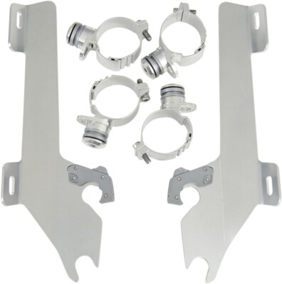 Memphis Shades Polished Trigger-Lock Mount Kit for Batwing Fairing MEK1953