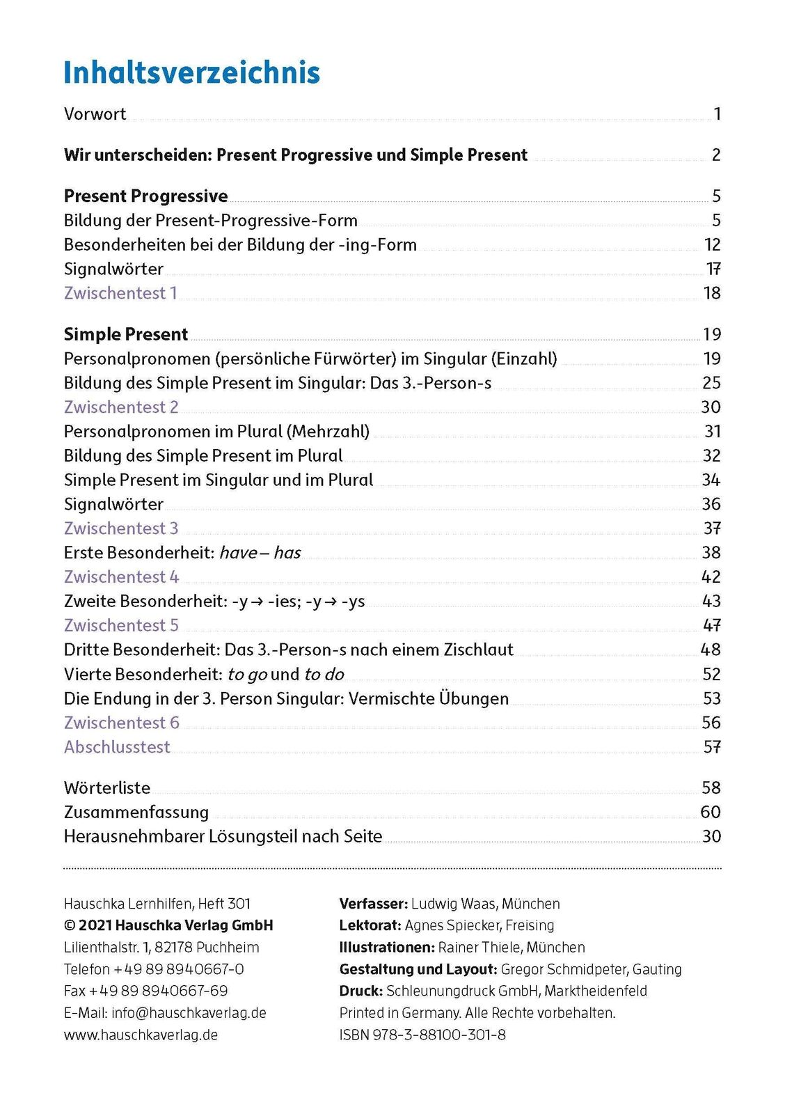 Thumbnail - Present: Progressive & Simple Englisch 5. Klasse | Ludwig Waas |