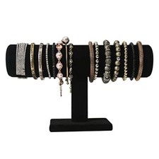 T-Bar Bracelet Holder,Bracelet Display Stand For Selling,Jewelry Black Velvet
