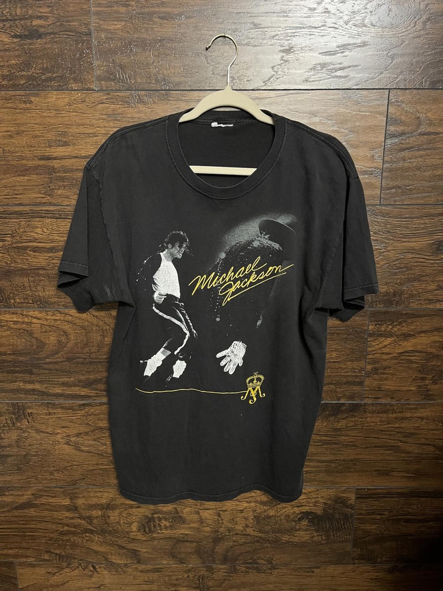 Michael Jackon Gold Lettering - White Glove T-shirt | eBay