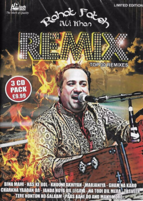 Limited Edition Rahat Fateh Ali Khan Top 30 Remixes - Pakistani CD 3 Disc Pack
