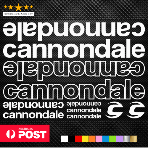CANNONDALE - KIT Vinyl Decals Stickers Sheet Bike Frame Cycle Cycling Bicycle - Bild 1 von 2