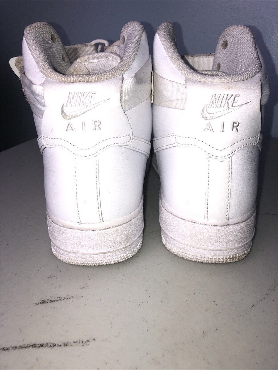 Nike Air Force 1 High 07 Triple White Sneakers Men 10.5