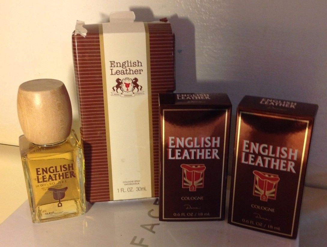 English Leather Cologne Set 3.4 oz Splash 0.6 oz x2 Splash + 1.0