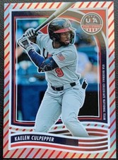 2024 PANINI STARS&STRIPES USA BASEBALL RED STRIPE FOIL KAELEN CULPEPPER #78
