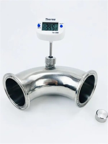 Metal Thermowell Connector Cap Silicone Seal Ring Nipple Sanitary Tools 12mm - Imagen 3 de 12