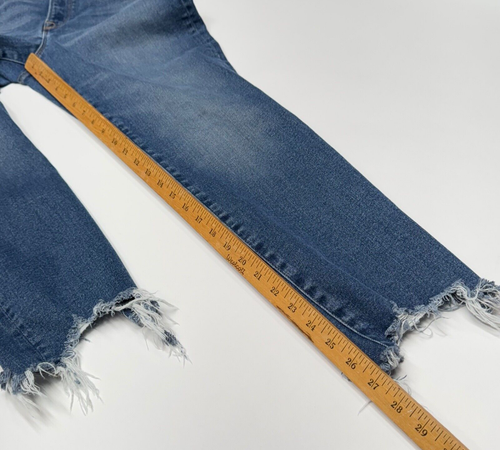 Good American Good Legs Cigarette Jeans Raw Hem Denim GLSPL67T Size 10/30 - Bild 13 von 16