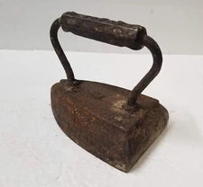 6 Pound WAPAK SAD Iron Antique Doorstop Metal Iron