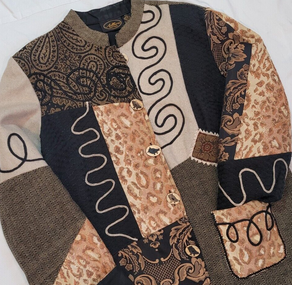 ALLURE Boutique patchwork jacket size TL Tall Lar… - image 3