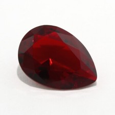 SIMULATED RED RUBY 12 x 8 MM PEAR CUT 5 PIECE SET F-4345