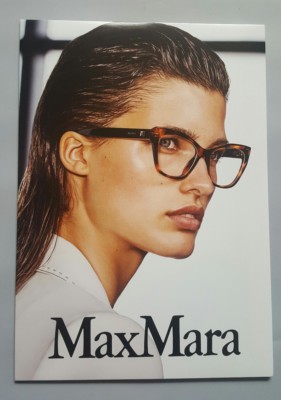 MAXMARA OPTICAL FRAME IMAGE COUNTERCARD POSTER MEDIUM SIZE 11.6'' X 8.2'' 
