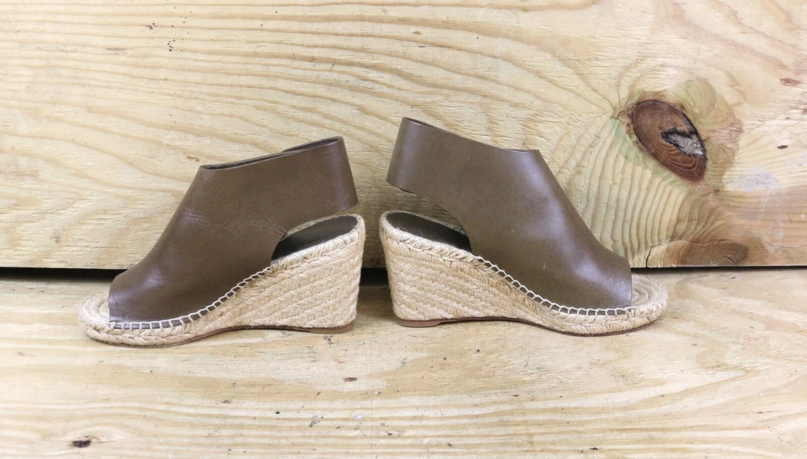 Celine espadrillas scarpe slip on in pelle marrone 36 fibbia Spagna