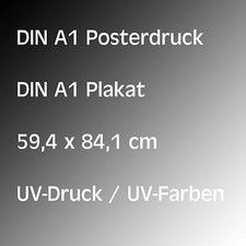 Posterdruck Plakatdruck Bilderdruck 180 g/m&sup2; 1x DIN A1 Kundenstopper Gehwegstopp