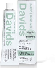 Davids Fluoride-Free Nano Hydroxyapatite Toothpaste, Enamel Remineralizing..