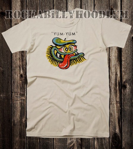 Camiseta Para Hombre Hot Rod Novedad Impko Yum Yum Beatnik Cómic Raro - Imagen 3 de 6