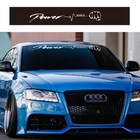 Power Decal Sticker Car Front Rear Windshield Banner Vinyl 130x20cm Sun Strip
