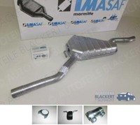 Imasaf Auspuff Mitteltopf für Audi A4 B5 Quattro 1.8 1.9 Tdi+Avant 1995-2001+Zub