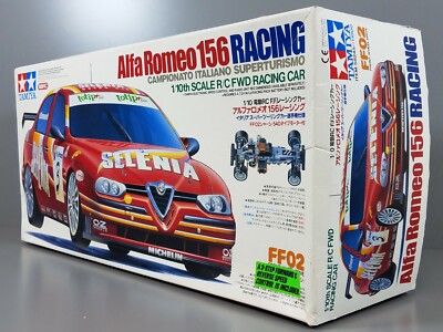 Rare New Open Box Tamiya 58245 1/10 R/C Alfa Romeo 156 Racing Kit