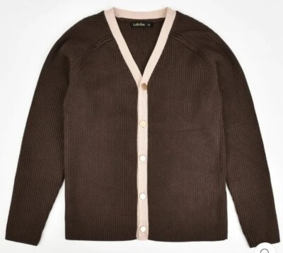 Kidchik Boys Cardigan Knit Brown  Size 14