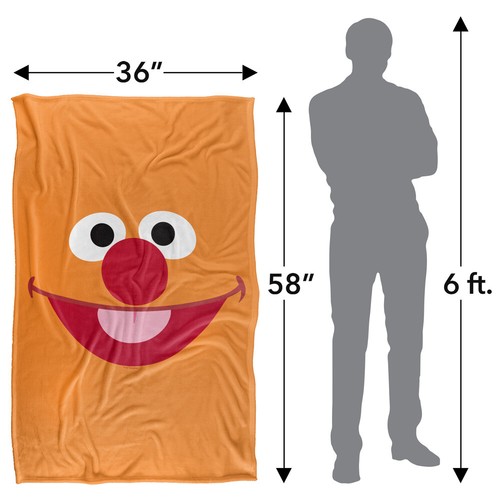 Sesame Street Ernie Face Silky Touch Super Soft Throw Blanket - Picture 6 of 8