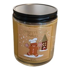 GINGERBREAD BAKERY 7oz Mason Jar Candle BATH ...