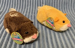2 Zhu Zhu Pets Nugget 12.9. & Scoodles 4.18 Makes Sounds Tries To Move See Video