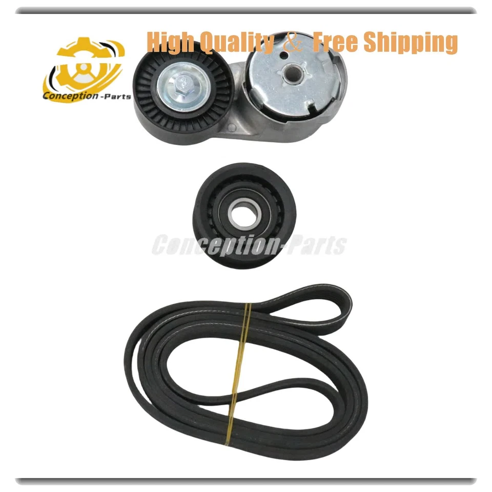 Kit de componentes de transmisión por correa Serpentine para Dodge Challenger Chrysler 300 2012-2015 Foto 4 de 4