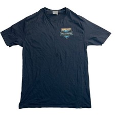 Breckenridge Colorado Graphic T-Shirt Men's Medium Navy Blue USA Made