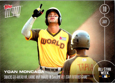 2016 Topps NOW 238 Yoan Moncada Boston Red White Sox All Star Rookie MVP PR 995