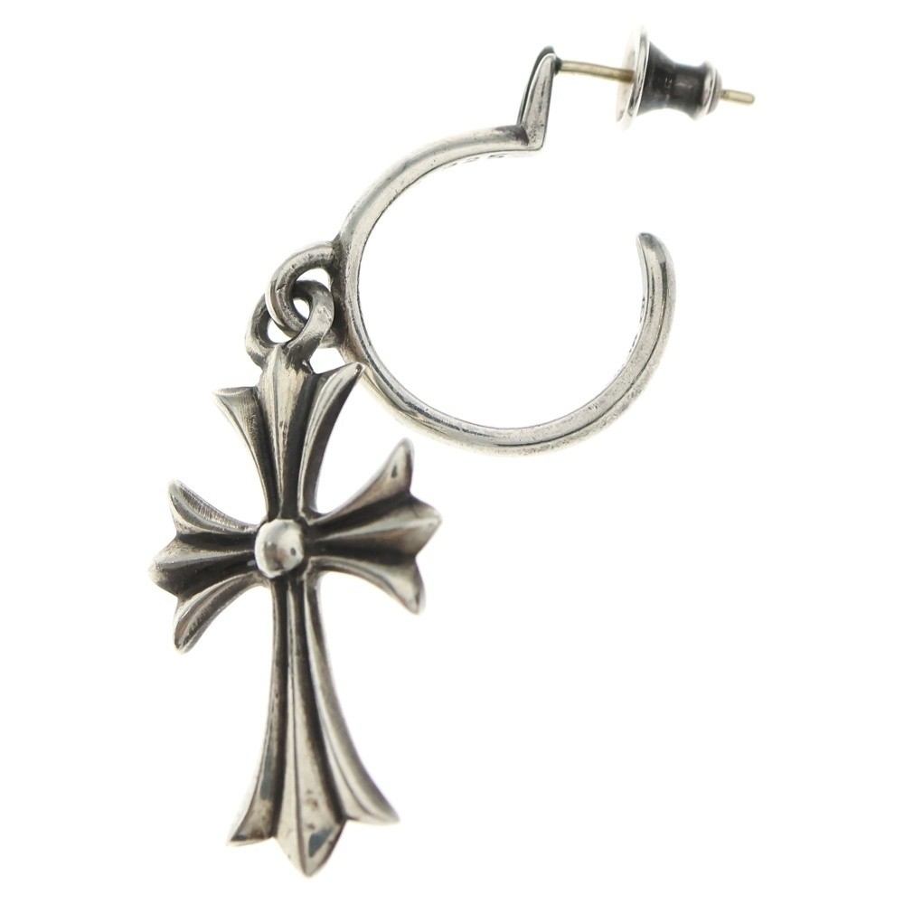 Chrome Hearts TINY CH CROSS HOOP Earring 925 14K P0051874