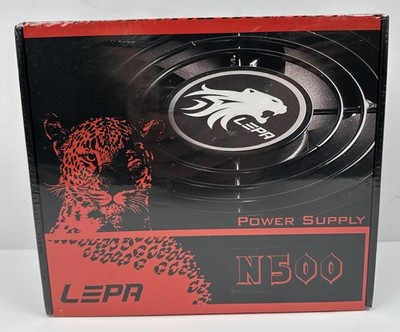 LEPA N500-SA 500W ATX PSU Power Supply Active PFC PCI-E SATA Computer NEW Sealed