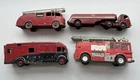 4 Vintage  Dinky Fire Engine x2 Horse Box & Citerme Titan Vans/Cars/Trucks