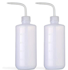 2pcs 500ml/17oz Safety Wash Bottle - Green Plastic Squeeze Bottle for Medical La