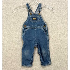 Vtg OshKosh B'Gosh Vestbak Denim Overalls Size 18M Classic Everyday Timeless
