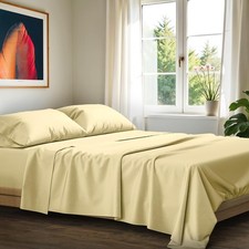 100 Egyptian Cotton Sheets Queen Size - Luxury 1200 Series High Thread Count