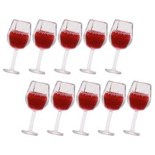 10 Pcs Mini Doll House Wine Glasses Miniature Cups 1/12 Dollhouse